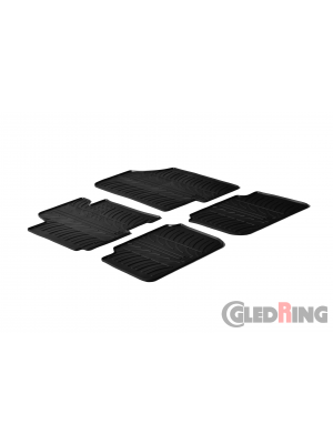 Original Gledring Passform Fußmatten Gummimatten 4 Tlg. Loch Fix. - Hyundai Elantra 2011-03.2016
